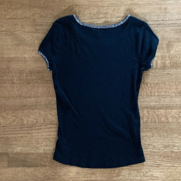 Black Short Sleeve Top - Picture 2 of 2